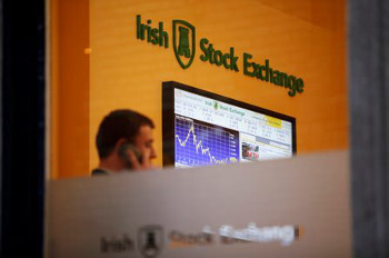 Irish Stock Exchange reception screen